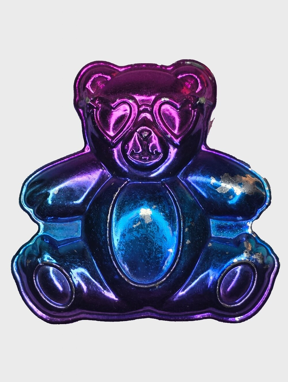 Lisa Frank Metallic Bear Pencil Sharpener Vintage 90s School Sidekick Collection